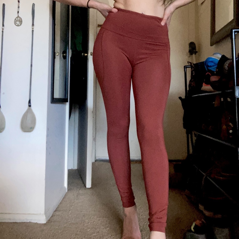 SOLD - Rust 7/8 Leggings with Pockets